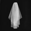 Scallop Beaded Veil Communion White Anja's Dream