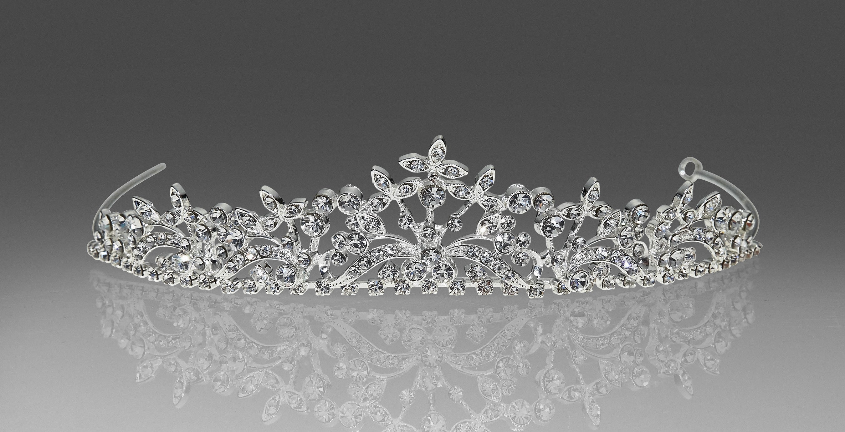 Crystal Tiara with Peak