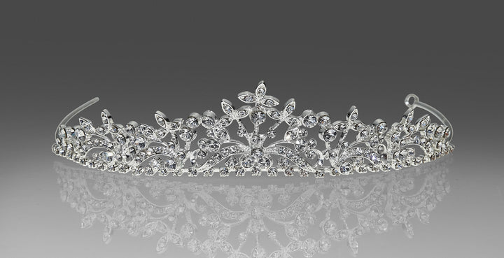 Crystal Tiara with Peak