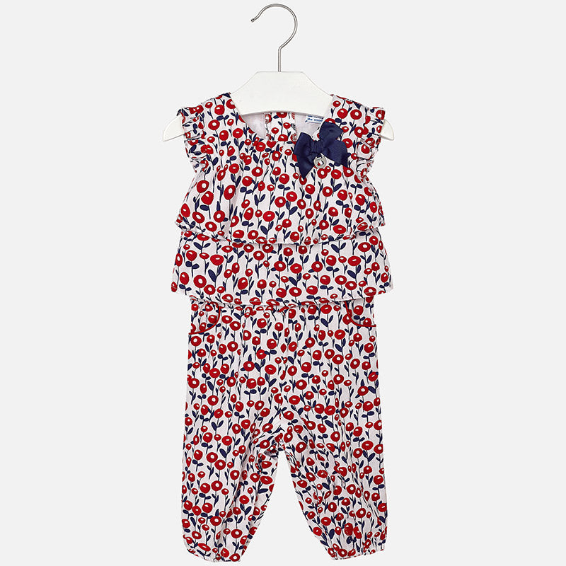 Mayoral Baby Girl's Red Printed Romper