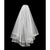 Two Tiered Crystal Veil Communion White