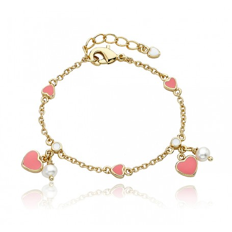 Twin Star I Love My Jewels Heart & Freshwater Pearl Bracelet