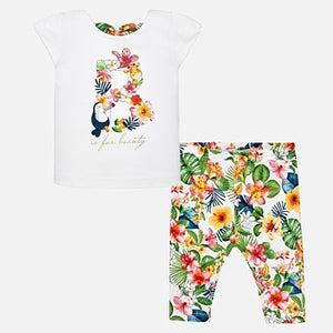 Tropical t-shirt and legging set