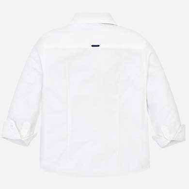 Long sleeve shirt with bow-tie