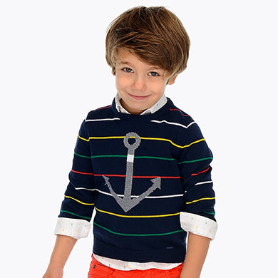 Striped Anchor Sweater