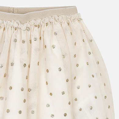 Glittler polka dot skirt