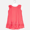 Pleated ruffled dress