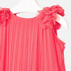 Pleated ruffled dress