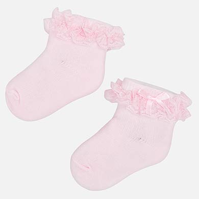 Pink Lace Socks