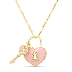 Lily Nily Heart & Lock Pendant
