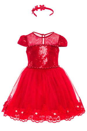 Sequin Red Dress