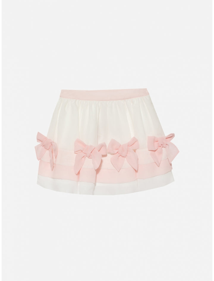 Chiffon White and Pink Skirt