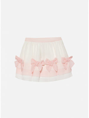 Chiffon White and Pink Skirt
