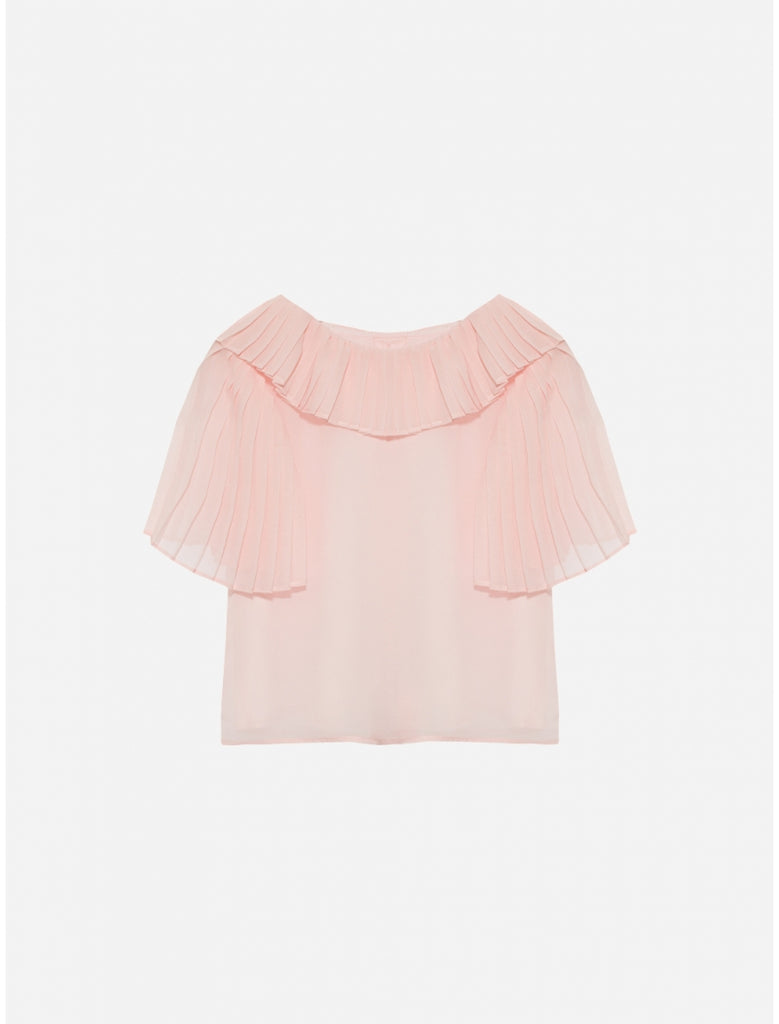 Chiffon Pale Pink Blouse