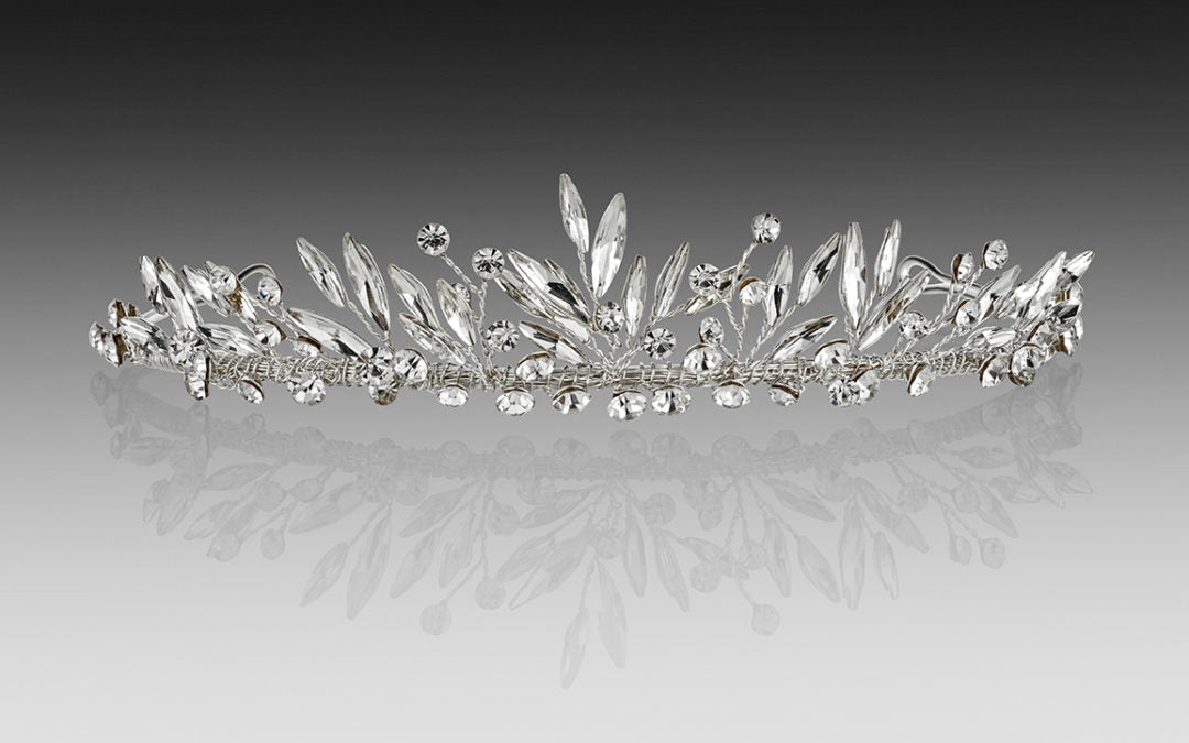 Crystal Tiara communion silver