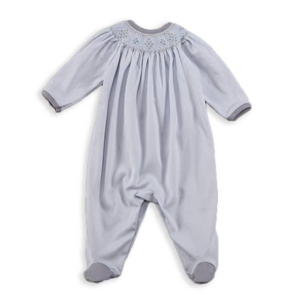 Hand Smocked Bishop Footie