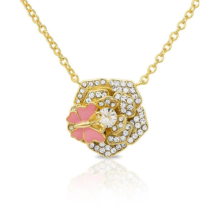 Lily Nily CZ Flower Necklace