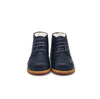 Navy Blue Leather Walking Shoe