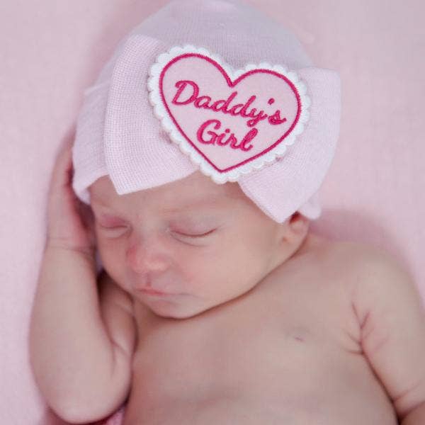 WHITE or Pink Daddy's Girl Hospital Hat