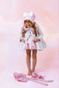 White Coat and Bonnet Set