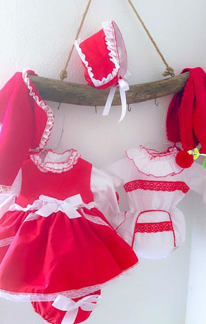 Isabella Red Dress Set