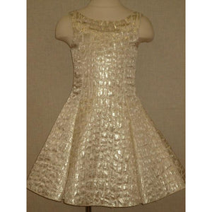 Zoe Ltd Gold Fit And Flare Dress
