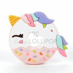 Unicorn Donut Teether in Cotton Candy