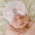 ilybean Pink Striped Crystal Bow Newborn Girl Hat