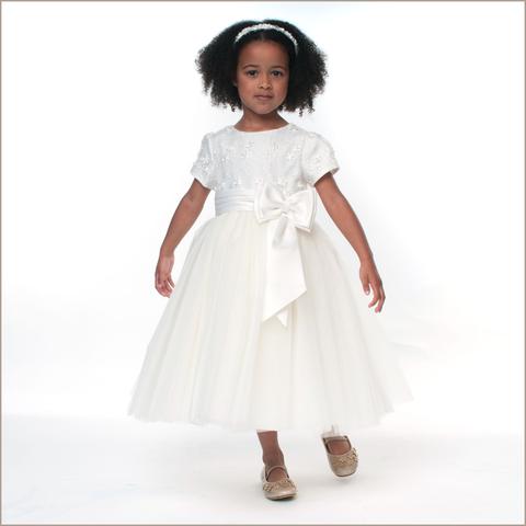 Sarah Louise Tulle Dress in Ivory