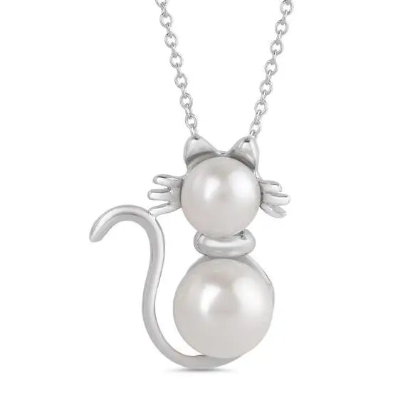 Lily Nily Pearl Cat Necklace