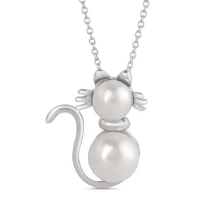 Lily Nily Pearl Cat Necklace