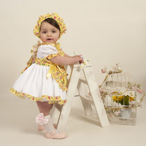 Sonata White and Yellow Dress