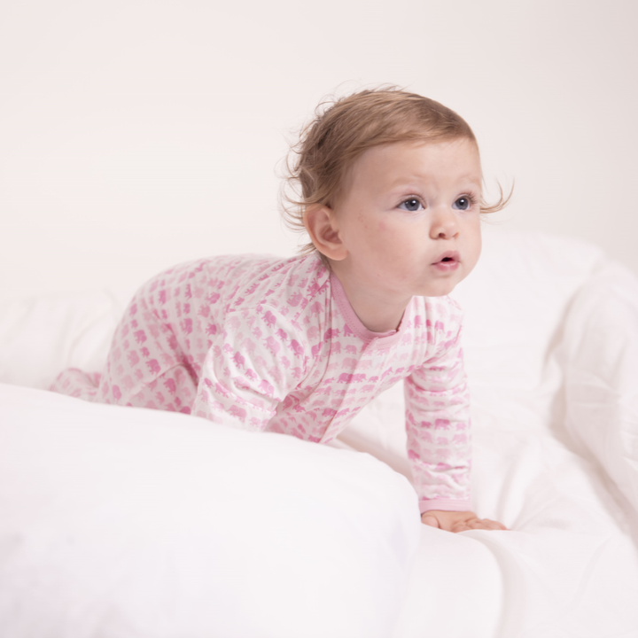 Magnificent Baby PInk Elephant Footie