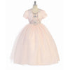 Bijan Kids Tulle Dress with Bolero