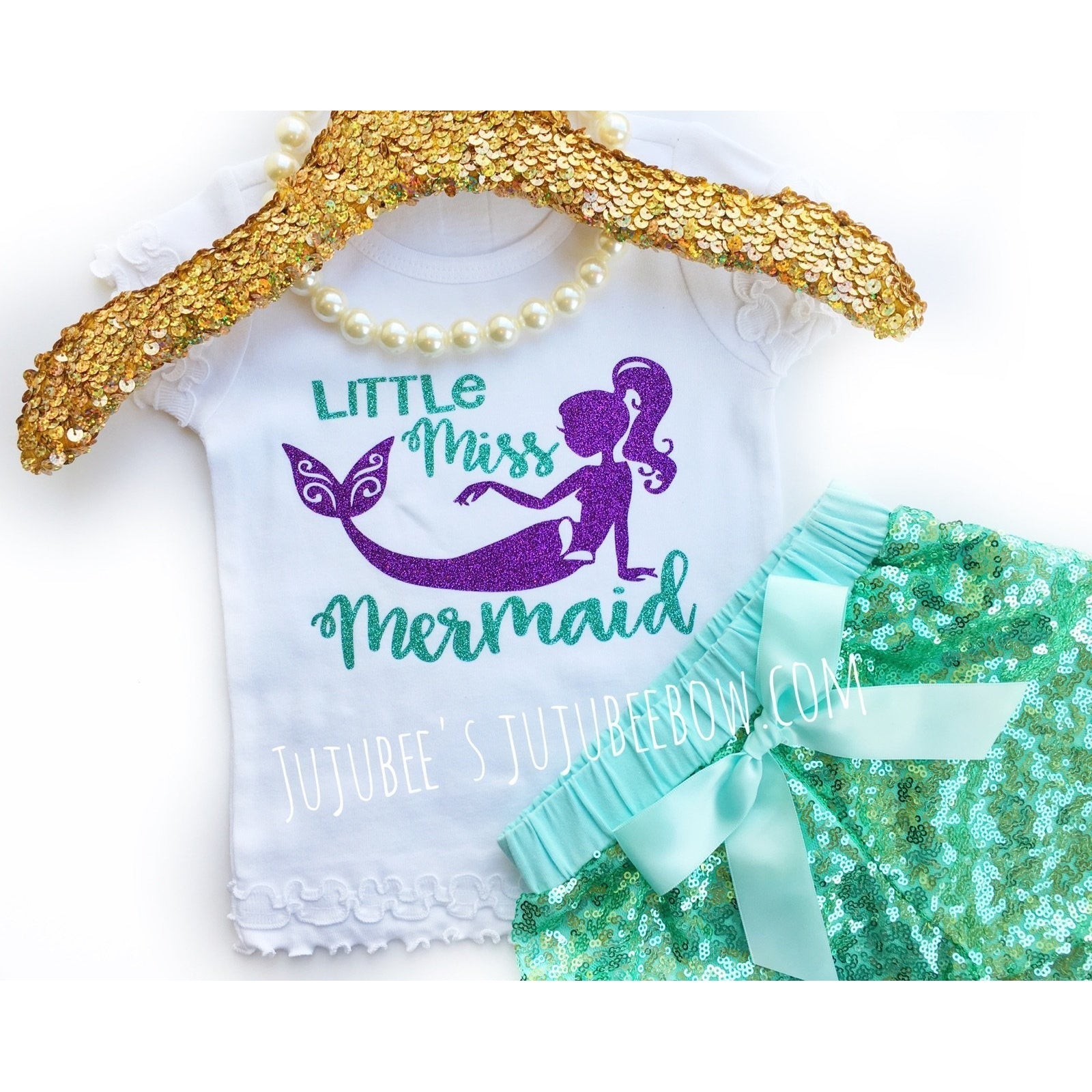 JJ Bowtique Little Miss Mermaid