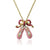 Twin Star Ballet Shoe Necklace