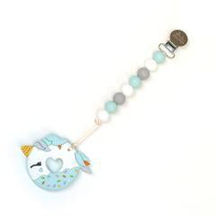 Unicorn Donut Blue Teether
