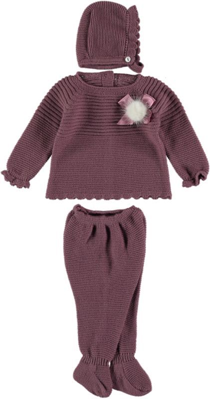 Juliana Knit Eggplant Set