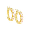 Lily Nily Pink CZ Hoop Earrings