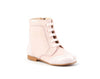 Light Pink Leather and Suede Boots