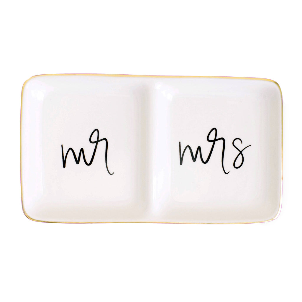 Mr and Mrs Jewelry Dish