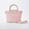 Pink Pearl Quilted Velvet Bag