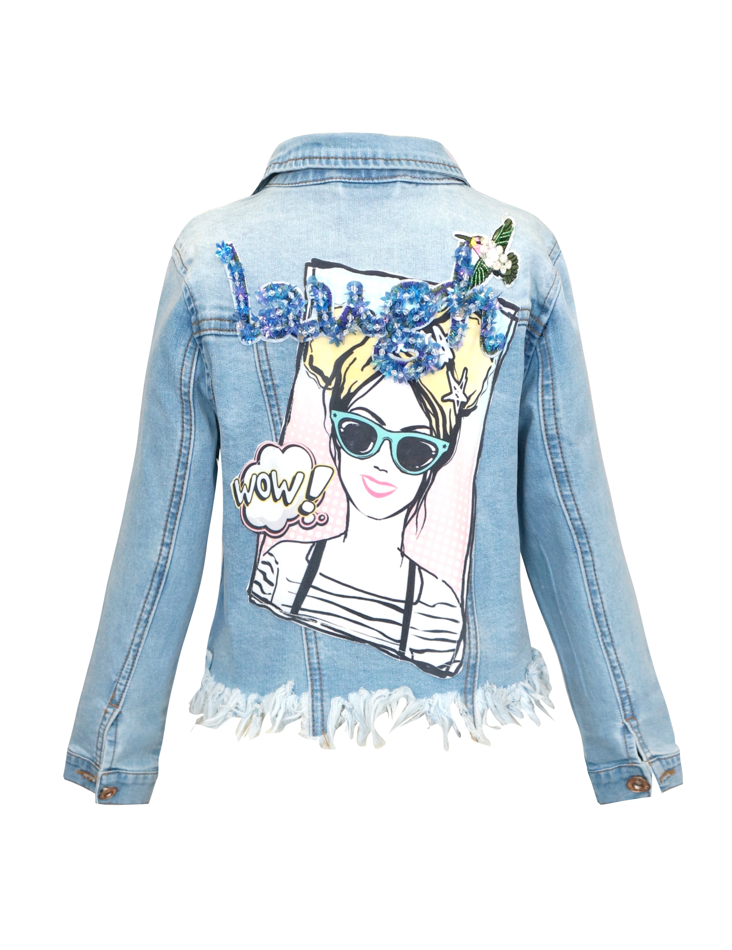 Hannah Banana Pop Art Denim Jacket baby sara