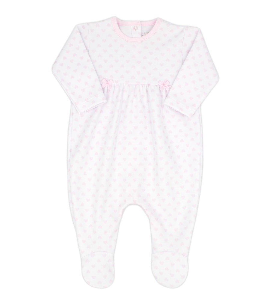 Pink Heart Footie