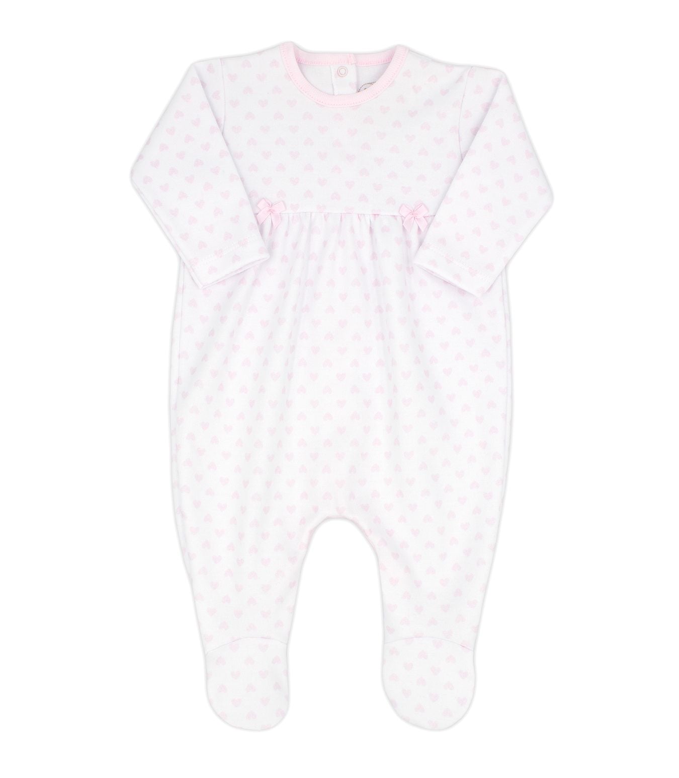Pink Heart Footie