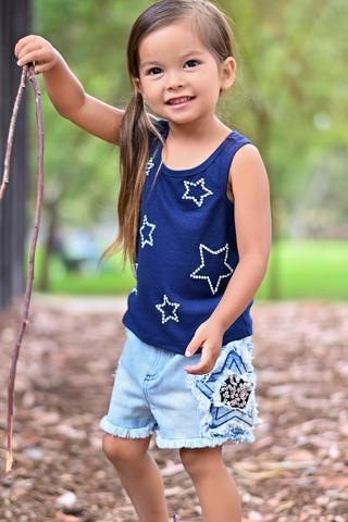 Rhinestone Star Tank Top