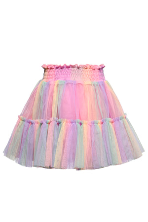 Rainbow Mesh Tutu Skirt