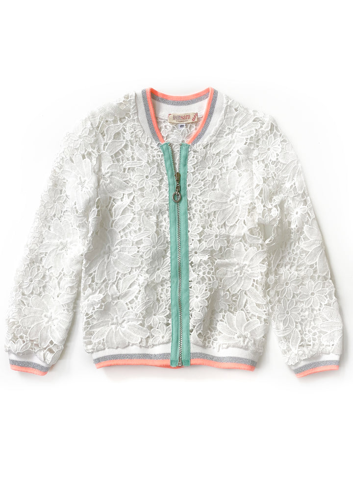 Baby Sara Lace Bomber Jacket