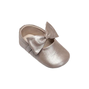 Ballerina Baby Bow Shoe in Talc