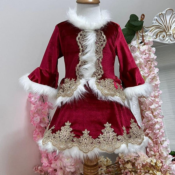 Mrs. Claus Velvet Dress